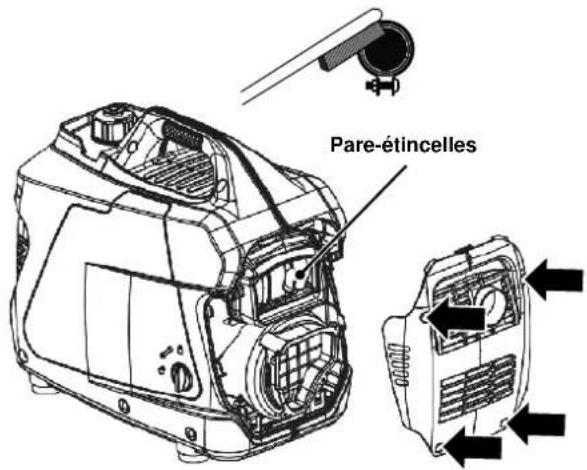 Cummins Onan P2500i - SERVICE DE PARE-ÉTINCELLES - 1