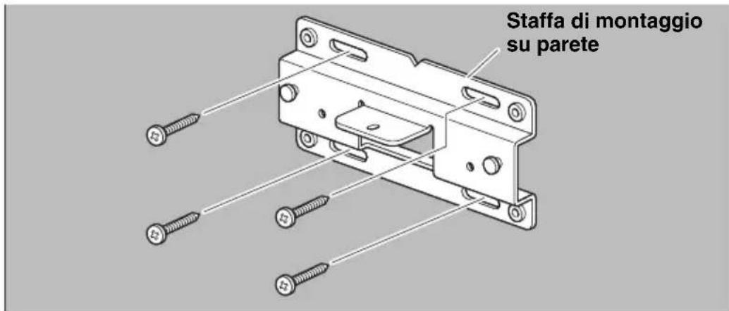YAMAHA CS800 - Fissare la staffa di montaggio alla parete. - 1