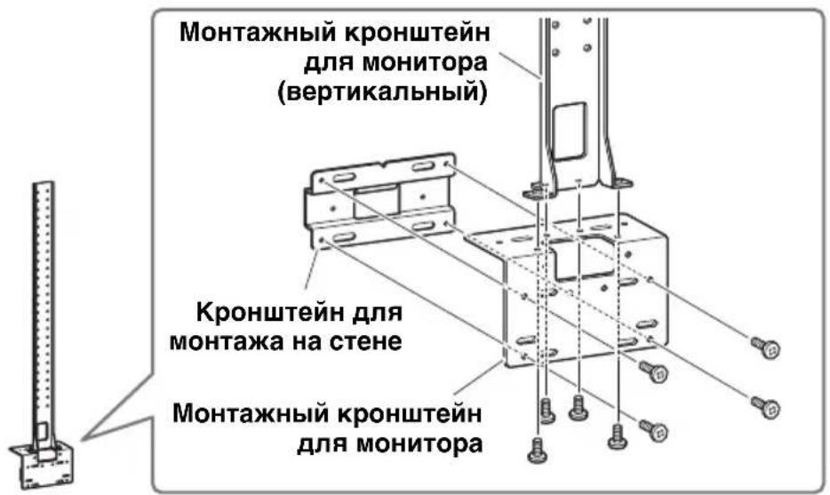 YAMAHA CS800 - Установка монтажного кронштейна для монитора (VESA) - 1