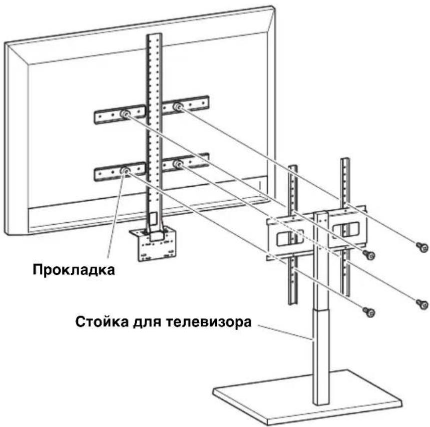 YAMAHA CS800 - Прикрепите к стойке для телевизора. - 1