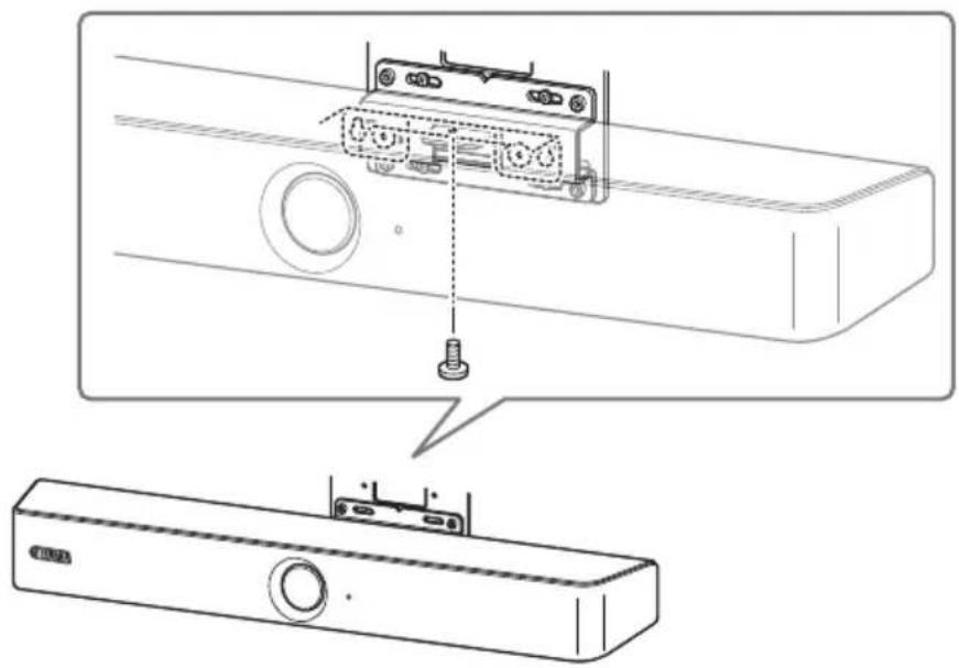 YAMAHA CS800 - 本体の下側から同梱のネジで固定する - 1