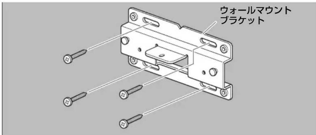 YAMAHA CS800 - ウォールマウントブラケットを壁に取り付ける - 1