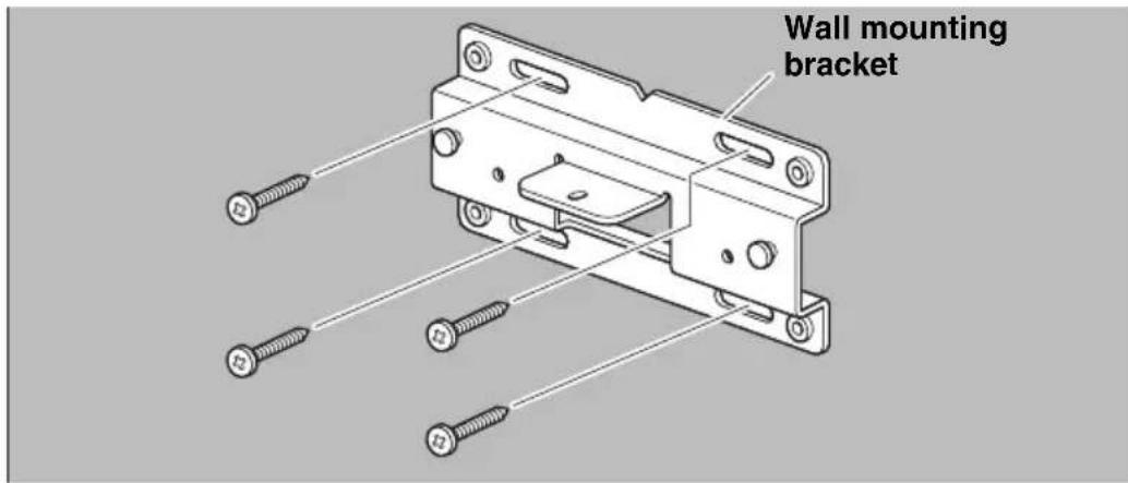 YAMAHA CS800 - Attach the wall mounting bracket to the wall. - 1