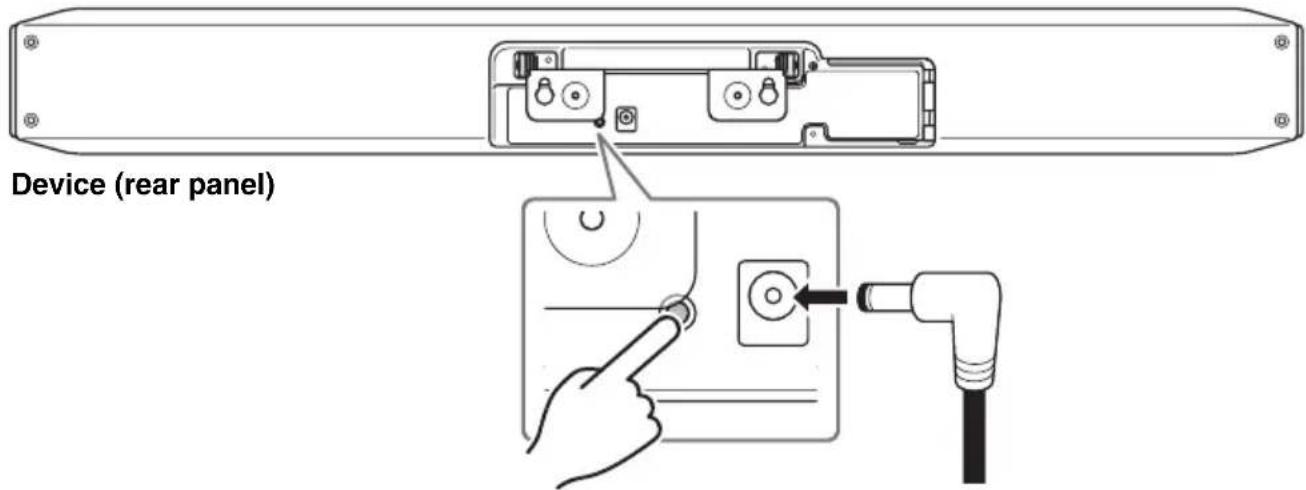 YAMAHA CS800 - Returning to factory default settings (factory reset) - 1