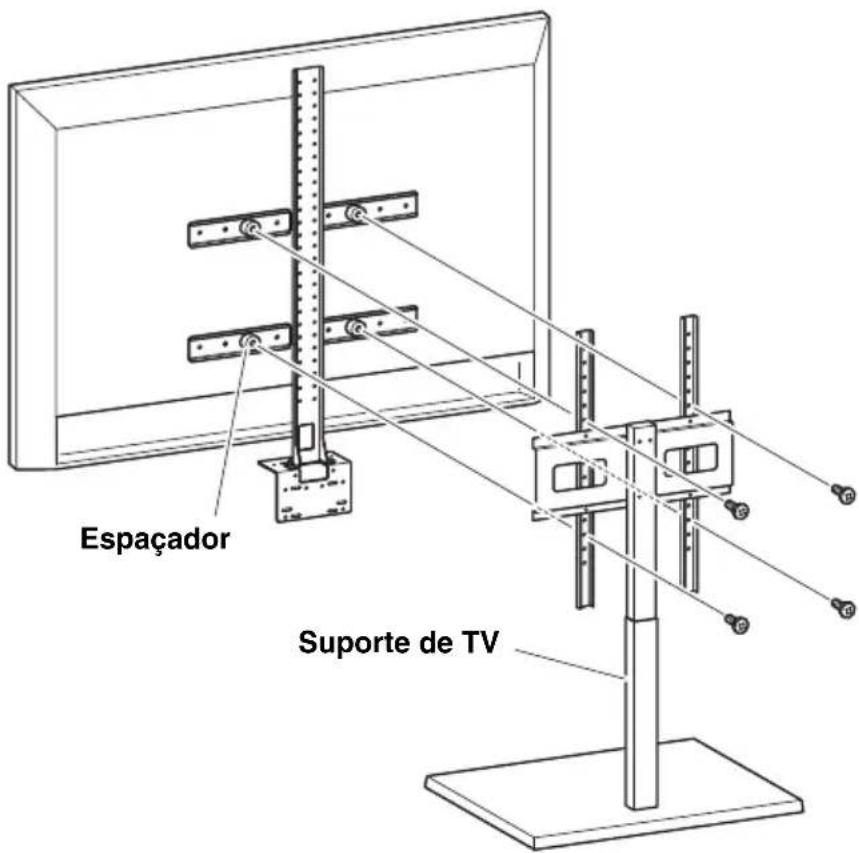 YAMAHA CS800 - Conecte a um suporte de TV. - 1