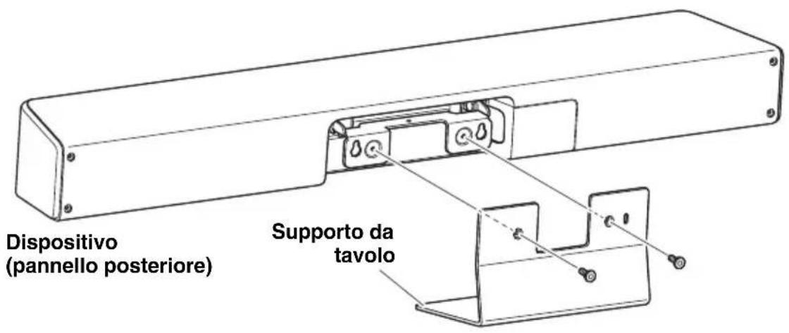 YAMAHA CS800 - Installazione del supporto da tavolo - 1