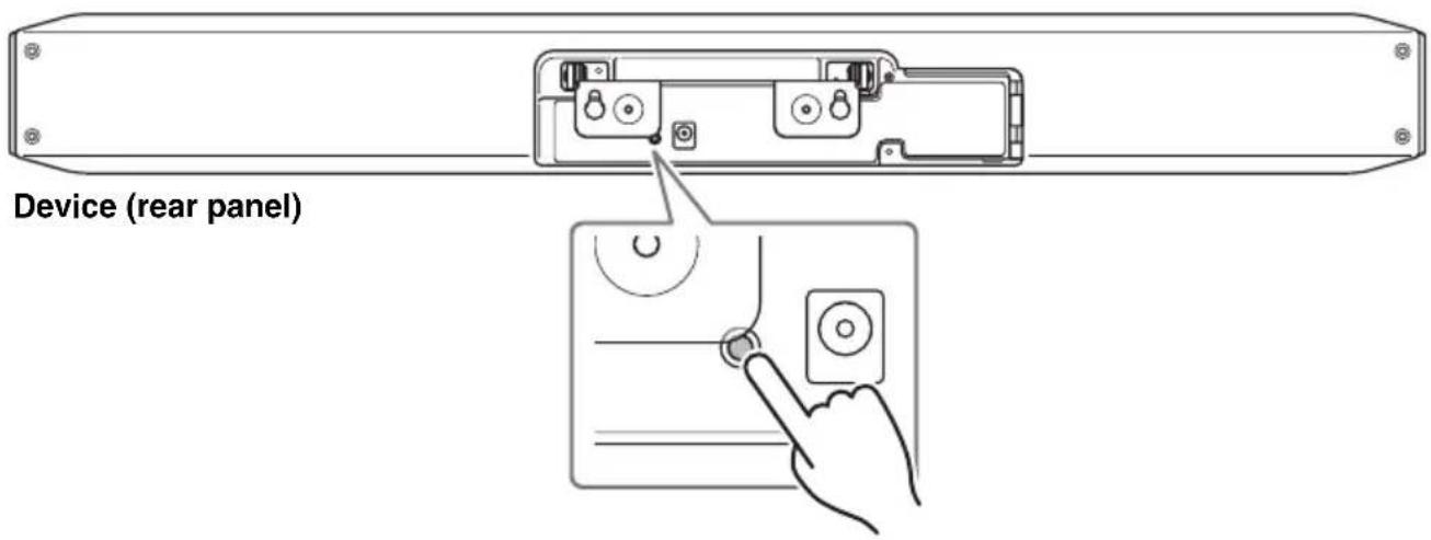 YAMAHA CS800 - Pairing the device and remote control - 1