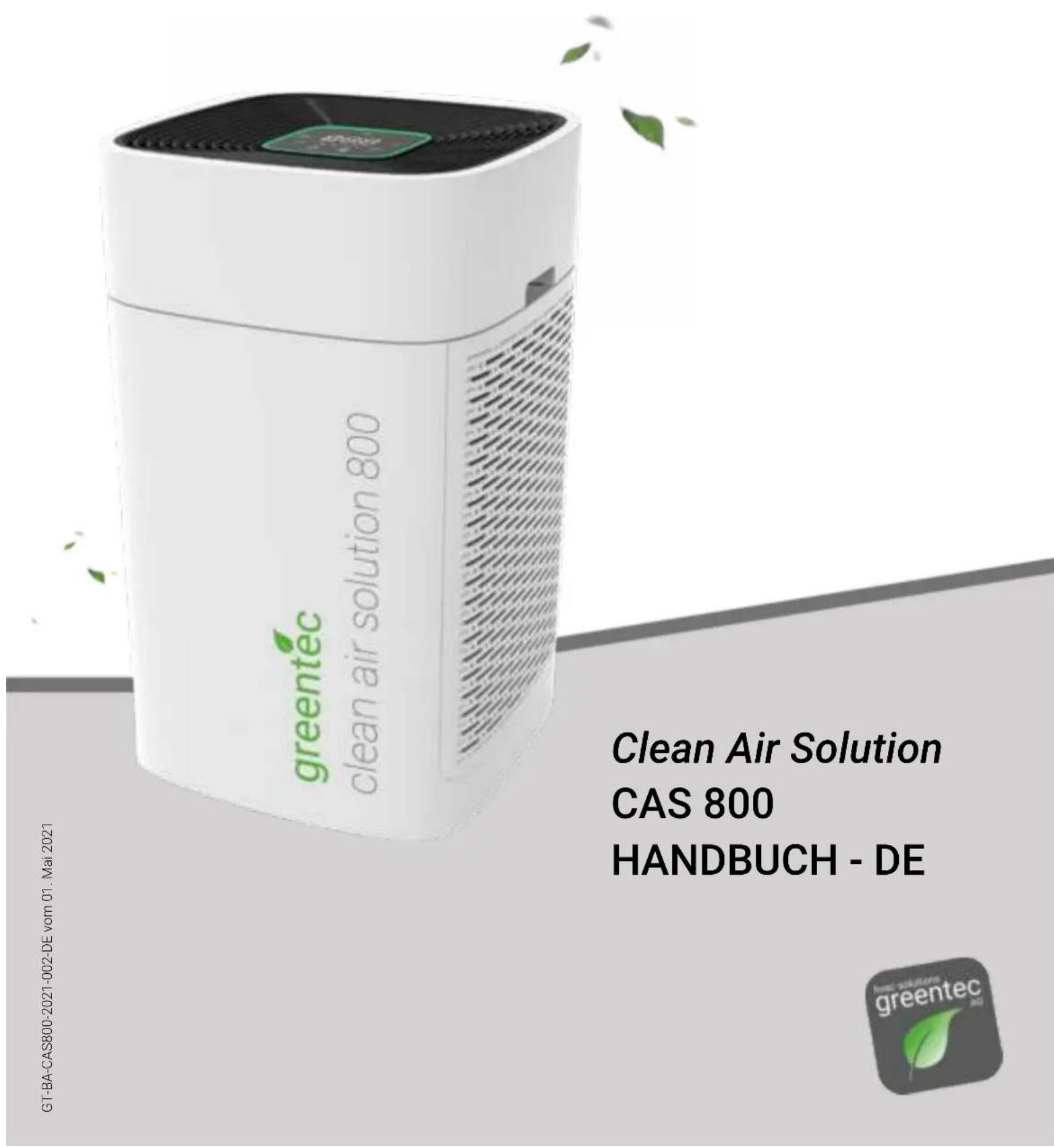 Greentec Clean Air Solution 800 - Luftreiniger mit HEPA-13-Filtertechnologie - 1