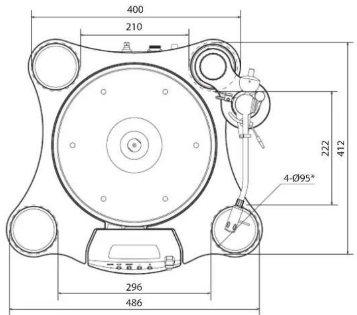 Esoteric Grandioso T1 - Diagrama de colocacion de las patas - 1