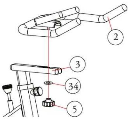 Bladez Echelon GS - STEP 4: ATTACH THE HANDLEBAR - 1