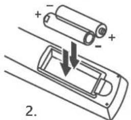 THOMSON THS808 - Installation des piles - 2