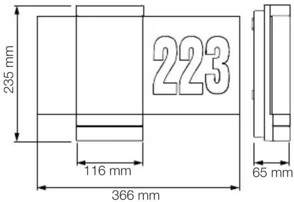 STEINEL L 270 Digi SC - Dimensioni del prodotto lampada L 270 Digi SC - 1