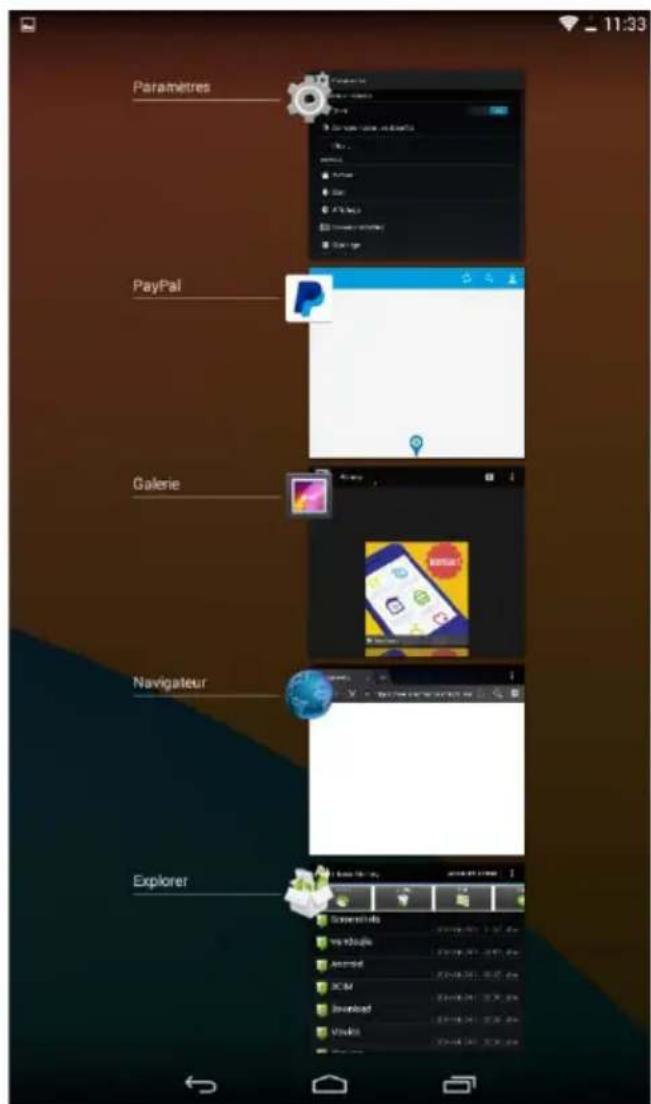 HAIER C Display E701 - b. Barre de navigation - 2