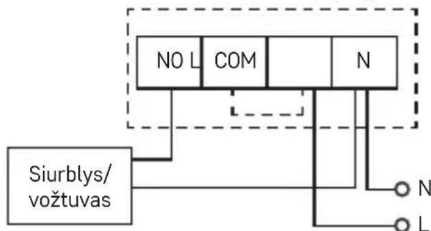 Emos P5611OT - Siurblio ir motorizuoto voztuvo prijungimo schema - 1