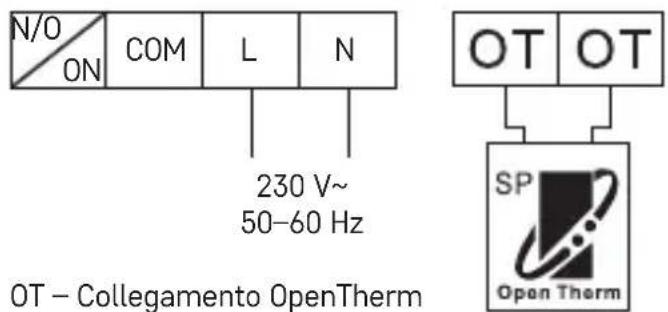 Emos P5611OT - Schema di collegamento OpenTherm - 1