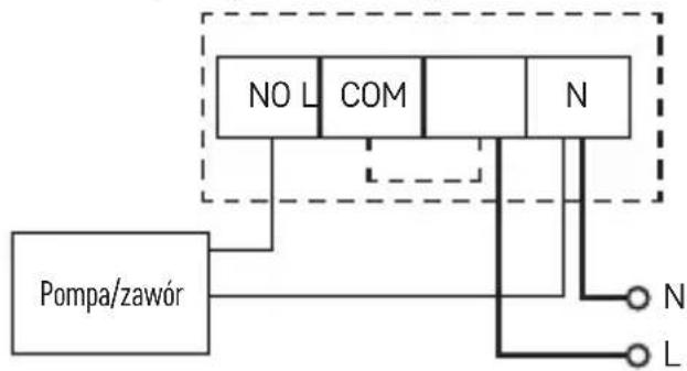 Emos P5611OT - Schemat podłaczenia pompy/zaworu silnikowego - 1