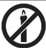 SHARP 43EL7EA - In order to prevent fire always keep candles and other open flames away from this product. - 1