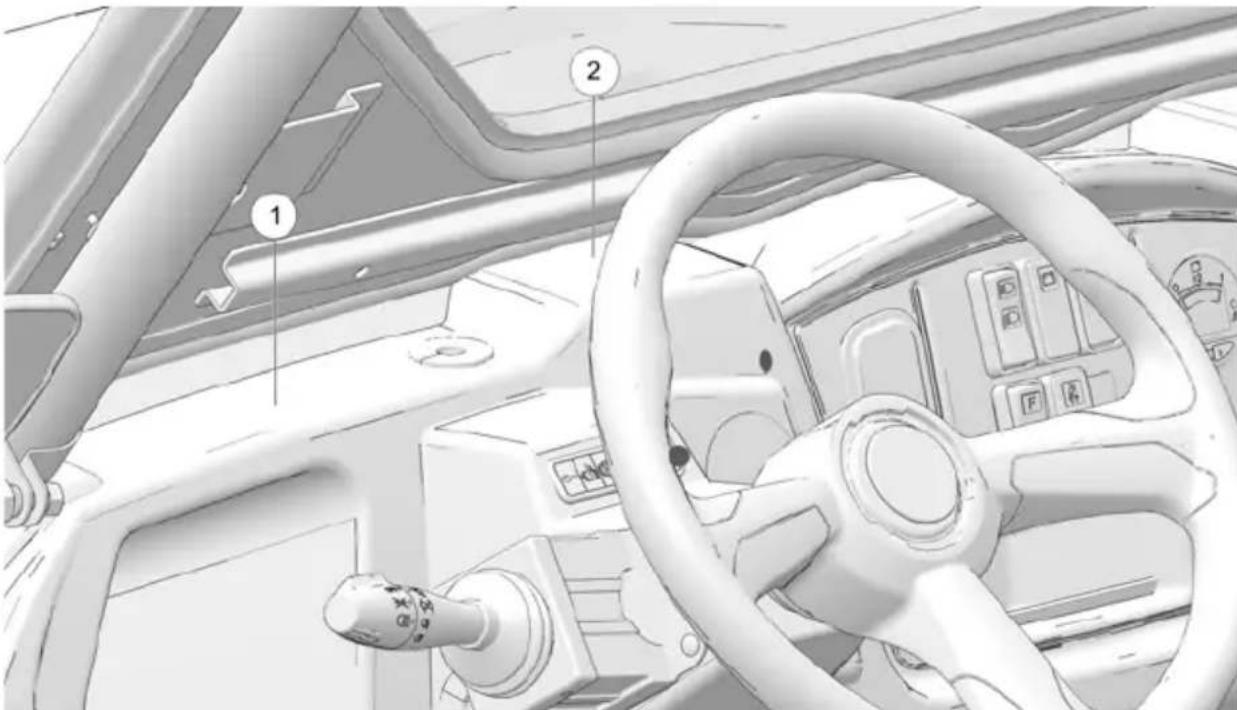 GEM eM1400 LSV (2021) - ÉTIQUETTES DE SECURITÉ ET LEURS EMPLACEMENTS - 1