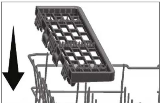 TEKA DFI 46950 - Support multifonction du panier supérieur - 3