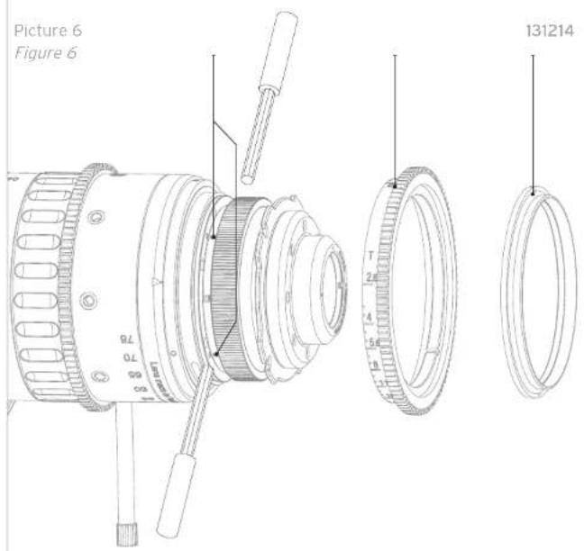 Angénieux Optimo 2876 - FLANGE/BACK-FOCUS ADJUSTMENT - 2