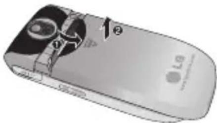 LG KP265C - Remove the battery. - 1