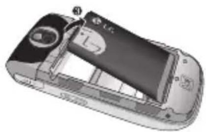 LG KP265C - Extraiga la bateria. - 2
