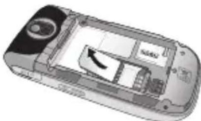 LG KP265C - Install the SIM card. - 2