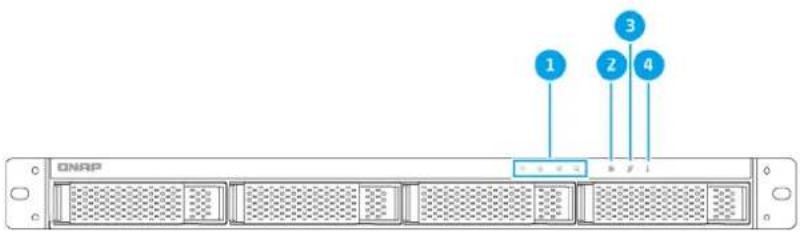 QNAP TLR400S - Panneau avant - 1