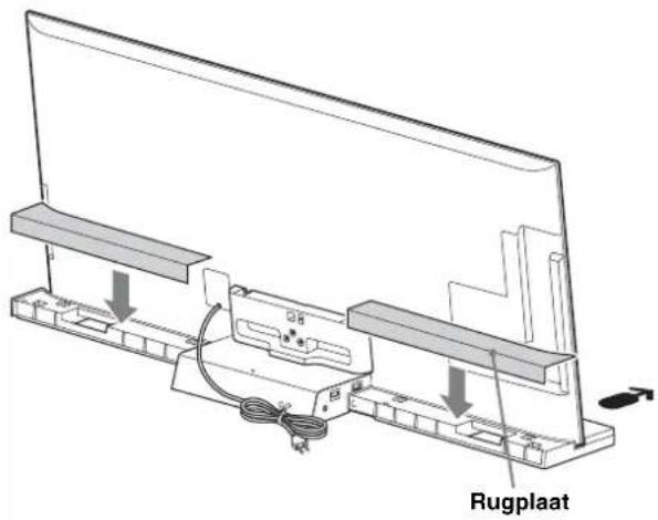 SONY SUB461S - Bevestig de tv en de tv-standard met de drie halsbevestigingschroeven voor de tv-standard (PSW5 x 16) (bijgeverd). - 2