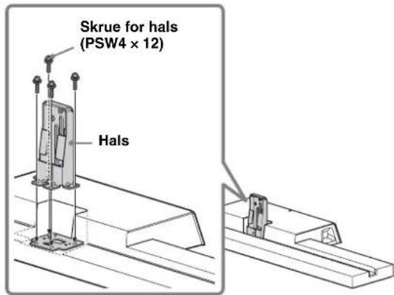 SONY SUB461S - Plasser avstandsstykket for halsen på TV-stativet. - 2