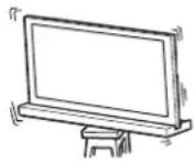SONY SUB461S - A TV-allyvanyt stabil felületen állitsa fel. - 1