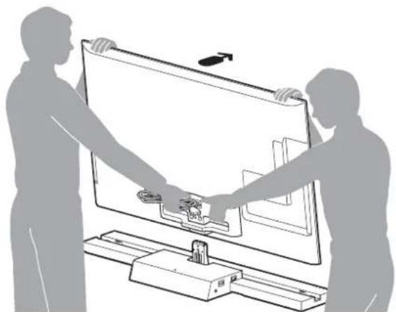 SONY SUB461S - Install the TV onto the TV Stand. - 1