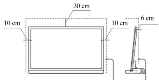 SONY SUB461S - OCTaBeTe DoCTaTbUHO    IPOCTpaHCTBO OKOJIO TeJIeBn3Opa,    3a Da OCHyPnTe IpaBnJHa    CINPKuJaun Ha Bb3dYxa. - 1