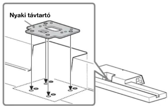 SONY SUB461S - A nyaki távtó felszerelése a TV-allyványra. - 1