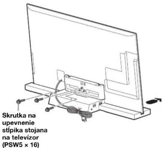 SONY SUB461S - Televizor a stojan na televízor zaistite tromi skrutkami na upevnenie stipika stojana na televízor (PSW5 × 16) (dodáva sa). - 1