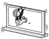 SONY SUB461S - No se apuye en el televisor ni se Craigue de el cuando este instalado en el soporte para TV. - 1