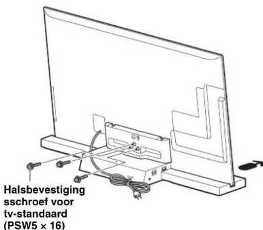 SONY SUB461S - Bevestig de tv en de tv-standard met de drie halsbevestigingschroeven voor de tv-standard (PSW5 x 16) (bijgeverd). - 1
