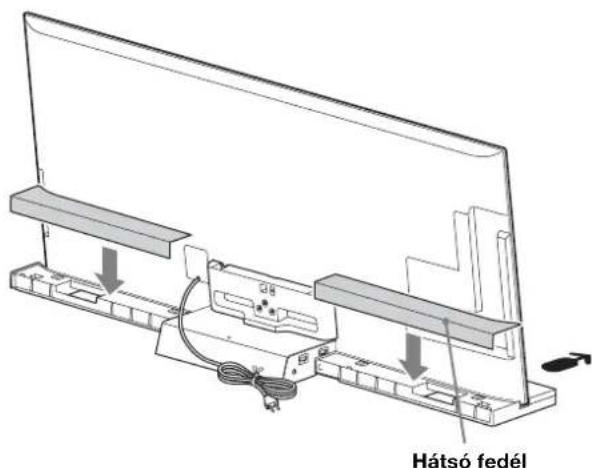 SONY SUB461S - A TV-allyvanyra helyezze fel a hatsó fedelet. (Csak SU-B551S modell esetén) - 1