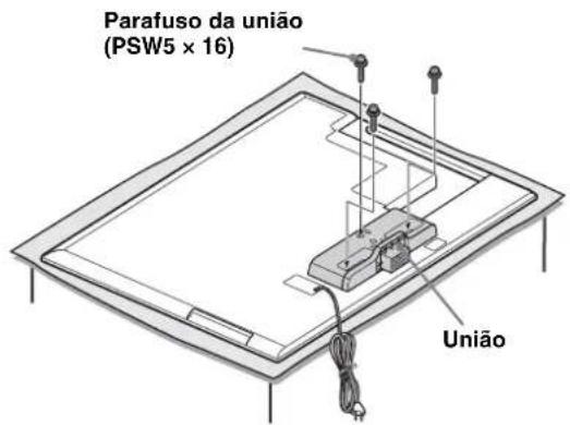 SONY SUB461S - Coloque a união fornecida na parte traseira do televisor com osTRS parafusos (PSW5 x 16) (fornecidos). - 1