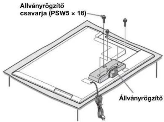 SONY SUB461S - A mellekelt allvanyrogzitot a harem csavarral (PSW5 × 16) (mellekelve) rogzitse a TV hátuljára. - 1