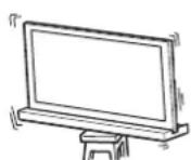 SONY SUB461S - Ujistěte se, ze je stojan televizoru umistěn na stabilním povrchu. - 1