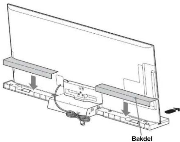 SONY SUB461S - Montera bakdelen på TV-stativet. (Endast for modellen SU-B551S.) - 1