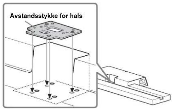 SONY SUB461S - Plasser avstandsstykket for halsen på TV-stativet. - 1