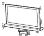 SONY SUB461S - O6OB'3KOBO BCTaHOBJIHOTe NiIDCTaBky DnI TeJIeBi3opa Ha CTiIKI NOBepxHi. - 1