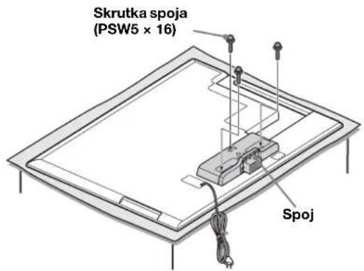 SONY SUB461S - Tromi skrutkami (PSW5 × 16) (dodáva sa) dodany spoj primontujte na zadné Čast televízora. - 1