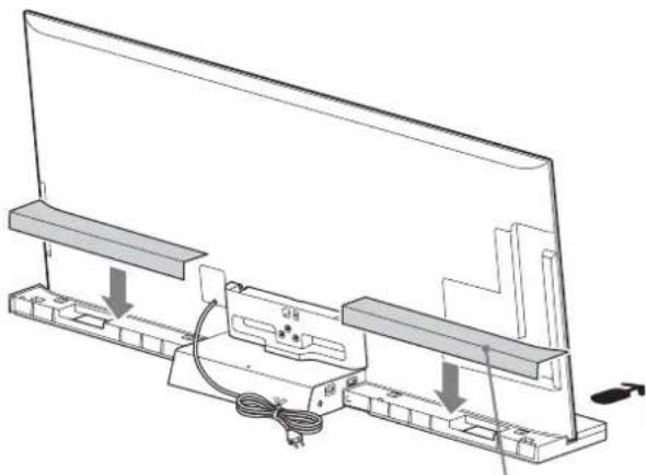 SONY SUB461S - Fest bakdekselet til TV-stativet. (Kun for modellen SU-B551S) - 1