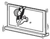 SONY SUB461S - Leun Niet op de tv of hang Niet aan de tv verwijl deze op de tv-standard geplaatst is. - 1