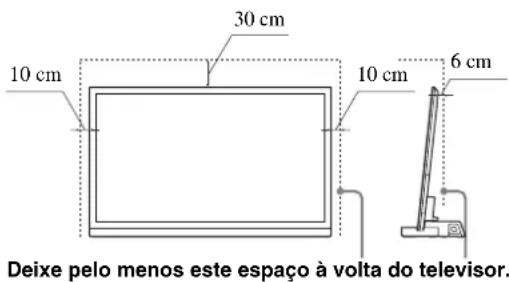 SONY SUB461S - Deixe um espaço adequado à volta do teletór para assegurar uma circulação de ar apropriad. - 1