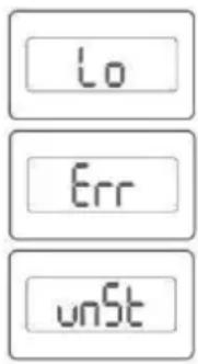 Perel VTBAL105 - Wskazania będów - 1