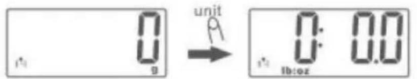 Perel VTBAL105 - Die Maßeinheit auswahlen - 1